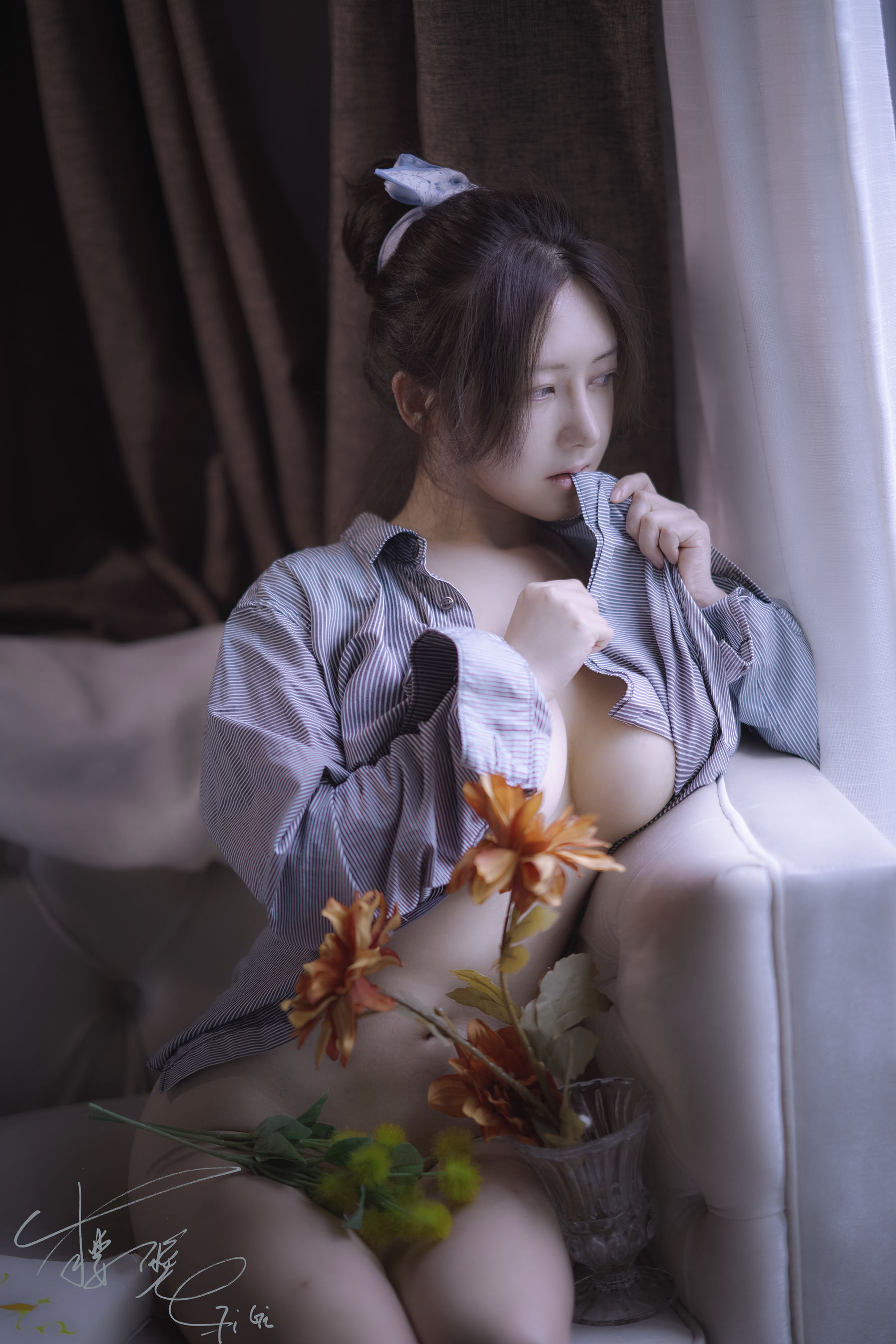 网络红人樱晚gigi – 你的衬衫 [22P]-图云谷
