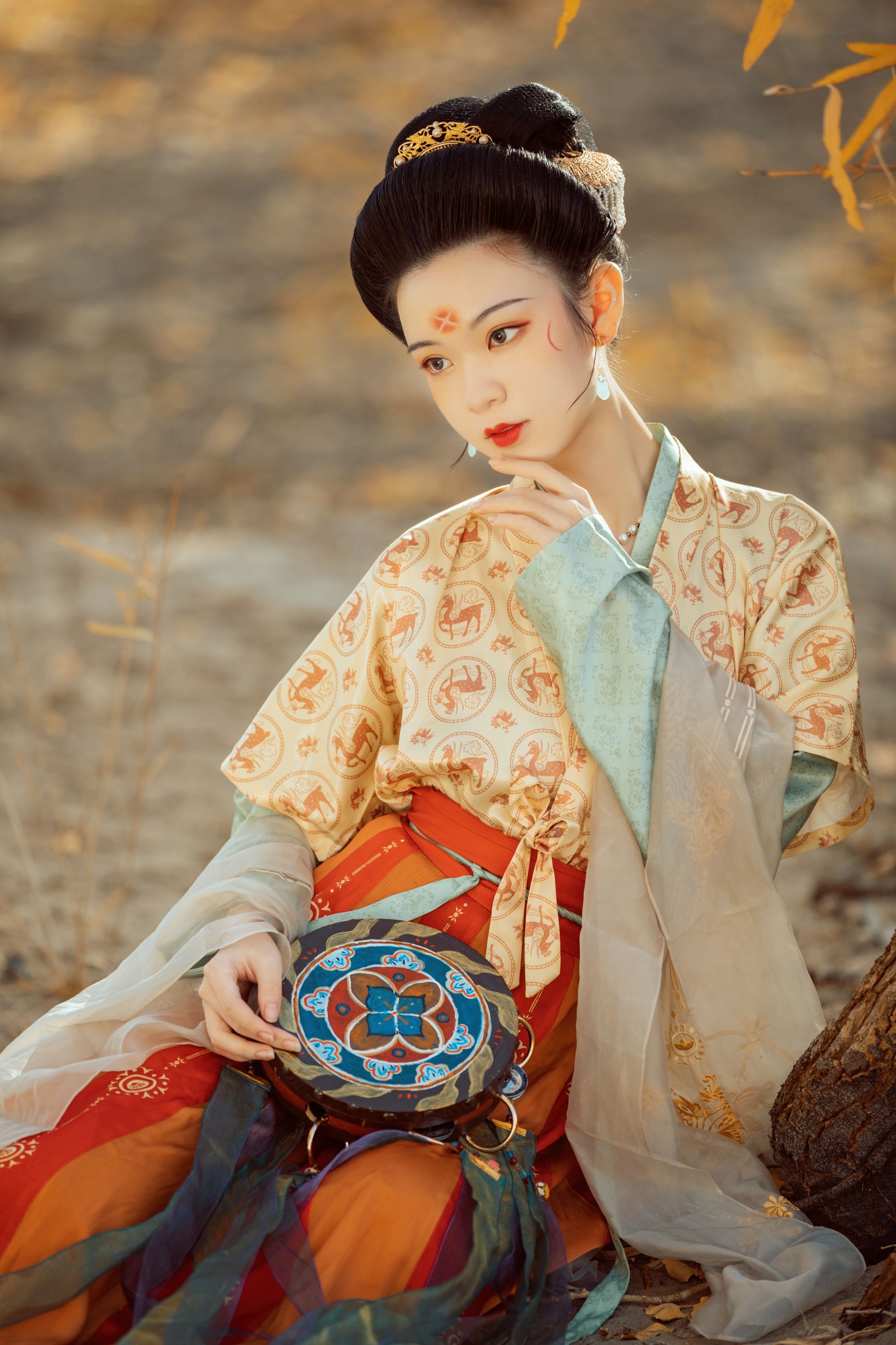 薄菏 – 《携花》[29P]-图云谷